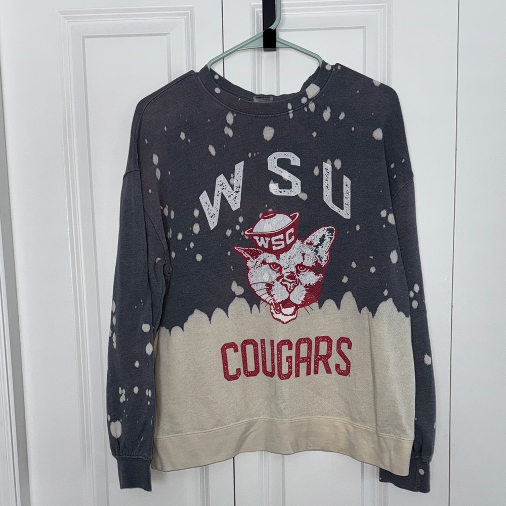 WSU Graphic Sweatshirt - Gray and Cream